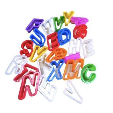 Imagem de Cortador Forminha De Massinha Alfabeto Letras Molde Modelar - M.Play, 