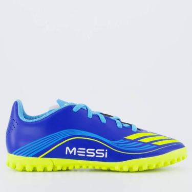 Imagem de Chuteira Adidas F50 Messi Club Society Juvenil Laranja, 26