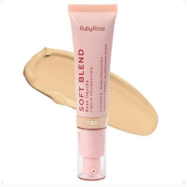 Imagem de Base liquida soft blend cor f20 30g ruby rose