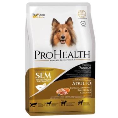 Imagem de Ração ProHealth para Cães Adultos de Porte Médio Sabor Frango, Abóbora