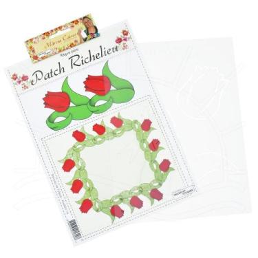 Imagem de Régua para Patch Richelieu Márcia Caires Modelo 16 - Tulipas - Decorar