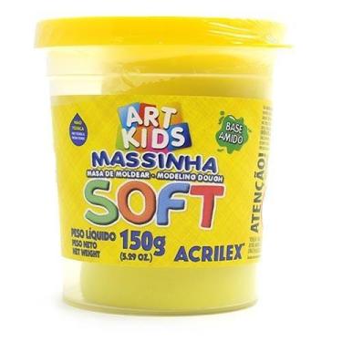 Imagem de Massinha de Modelar Soft Acrilex - Pote 150 Gramas, 102 amarelo limão