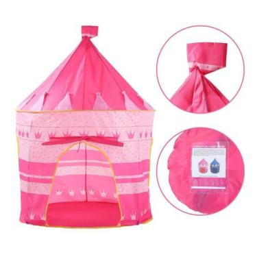 Imagem de Toca Barraca tenda Infantil Castelinho Cabana Dobrável, Rosa