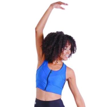 Imagem de Top cropped blue sea - MAMA LATINA, M, Azul bic