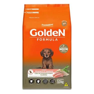 Imagem de Ração Golden Fórmula Cães Filhotes Mini e Pequeno sabor Frango e Arroz