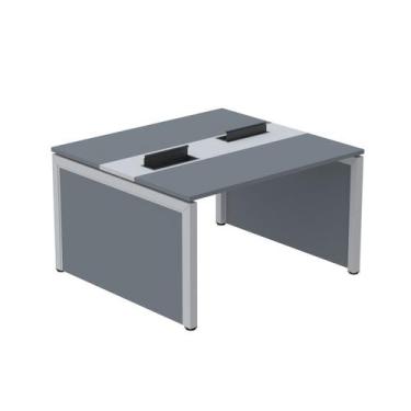 Imagem de Estação de Trabalho Mesa Plataforma Escritório Dupla para 2 Pessoas co