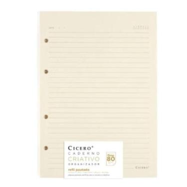 Imagem de Refil Caderno Criativo 40 Fls Pólen 80g Pautado 17x24 Cicero