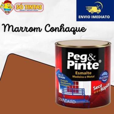 Imagem de Tinta Esmalte Eucatex Peg & Pinte 900ml Brilhante - Várias Cores, Marr