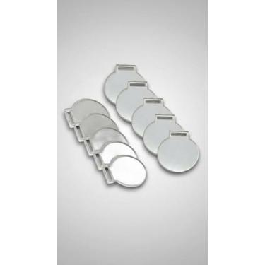 Imagem de 30 Medalhas Redondas Acrílico Cristal 5cm Lisa - Congratulations Store