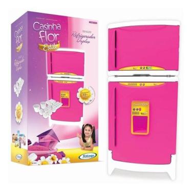 Imagem de Refrigerador Duplex Xalingo Casinha Flor Som E Acessórios