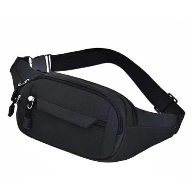 Imagem de Bolsa De Cintura Unissex De Grande Capacidade, Cor Sólida, Transversal