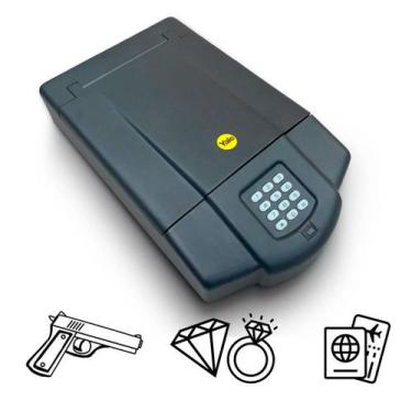 Imagem de Cofre Digital Yale p/ Armas Joias Documentos 8,5 x 23 x 38