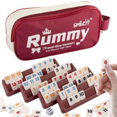 Imagem de Conjunto de jogos Travel Rummy Mini Rummy Cube Six Player Edition - Sm