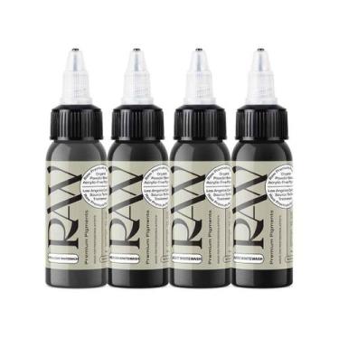 Imagem de Tinta para Tatuagem Raw Whitewash 30ml Pigmentos Premium
