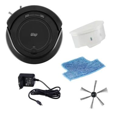 Imagem de Robô Aspirador Wap Robot W90 30W Bivolt Preto com Função Varrer, Aspir