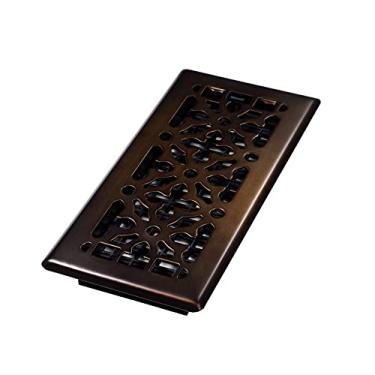 Imagem de Grade decorativa para duto AGH410-RB registro de piso de aço bronze gótico de 10 cm x 25 cm