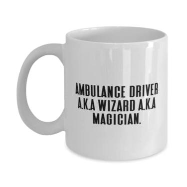 Imagem de Lindos presentes de motorista de ambulância, motorista de ambulância A.K.A Wizard A.K.A Magician, Inspire 325 ml Caneca para amigos de colegas de trabalho