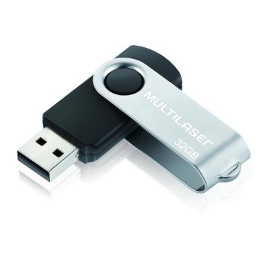 Imagem de Pen Drive Multilaser Twist Armazenamento 32Gb Pd589