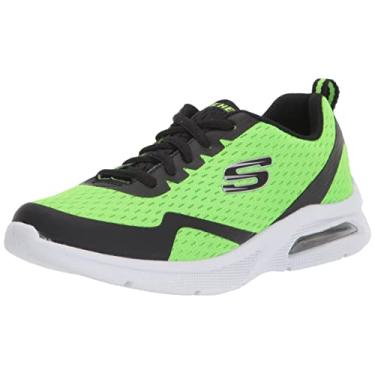 Imagem de Skechers Tênis infantil unissex Microspec Max, Limão/preto, 11.5 Little Kid
