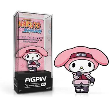 Imagem de FiGPiN Classic My Melody Sakura #636 Naruto Shippuden x Hello Kitty and Friends
