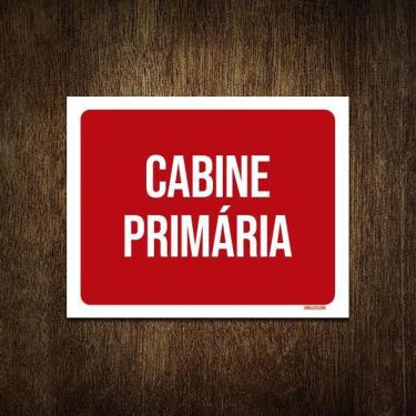 Imagem de Placa Sinalização Cabine Primária 18X23