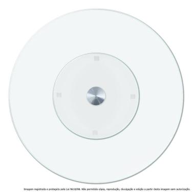 Imagem de Centro de Mesa Prato Giratório Vidro Temperado Incolor 70cm