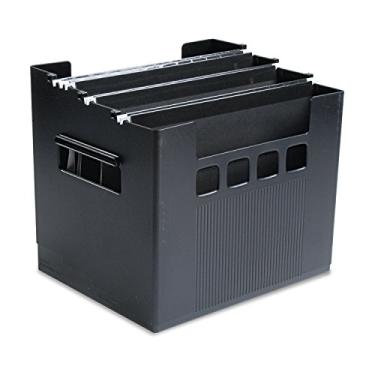 Imagem de Arquivo de desktop pendaflex, pastas penduradas f/letra, 11quot; x12-3/4quot; x10quot, preto