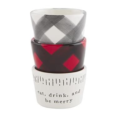 Imagem de Mud Pie Conjunto de ramekin Lodge, Eat, Drink, and Be Merry