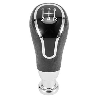 Imagem de Senyar Botão de mudança de marchas, couro PU alavanca de mudança de marchas alavanca de câmbio automático acessórios de substituição para carro Lada 5 velocidades manual