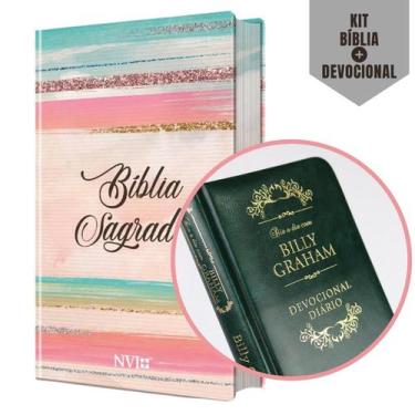 Imagem de Kit Promocional - Bíblia Sagrada Capa Colorida Nvi + Devocional 366 Di