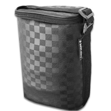 Imagem de Bolsa Térmica Para Bebidas Suporta 4kg Wine Bag Porta 2 Garrafas e Taças de Vinho Com Alça de Ombro