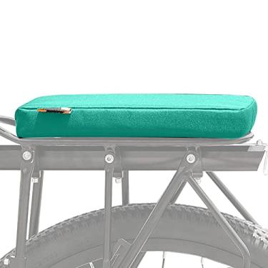 Imagem de Almofada de assento de bicicleta, assento macio, almofada de assento de bicicleta com zíper portátil, capa de assento de ciclismo de pano Oxford de poliéster