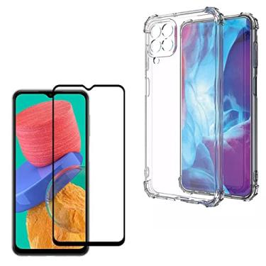 Imagem de Kit Capa Anti Impacto e Película Cerâmica 3D 9D Para Samsung Galaxy M53 (Galaxy M53)