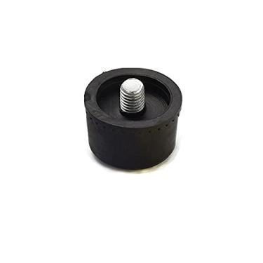 Imagem de Martelo preto de substituição de cabeça de borracha ponta de martelo impressionante de plástico - 35 mm