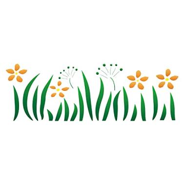 Imagem de Stencil de Acetato para Pintura OPA Simples 10 x 30 cm - 739 Jardim