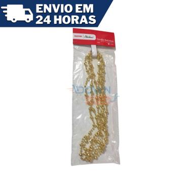Imagem de Enfeite Natal Corrente Cordão Bolinhas 1,80M