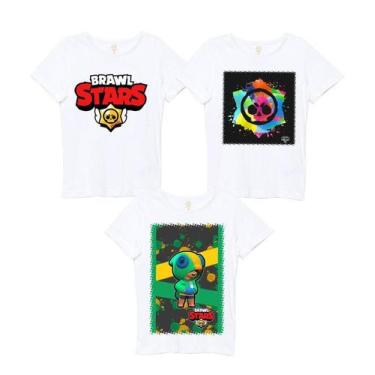 Imagem de Camiseta Infantil Kit Com 3 Peças - Eb