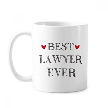 Imagem de Caneca de cerâmica Best Lawyer Ever Quote Profession Mug Cerâmica Coffee Porcelain Cup Tableware