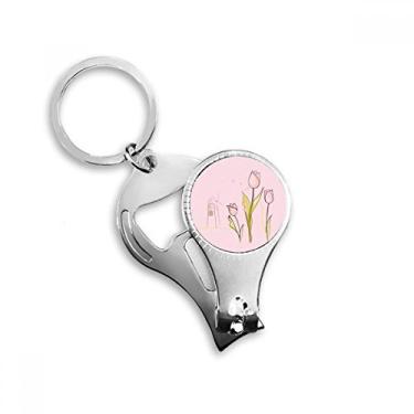 Imagem de Moinho de vento Tulipa Casa Vegetação Planta Flor Alicate Anel Chaveiro Abridor de Garrafas Cortador