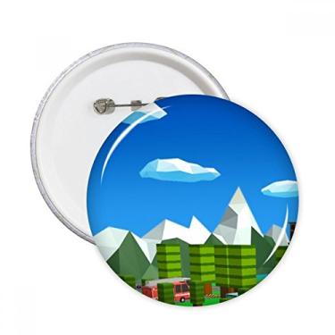 Imagem de ChickenGo Quebra-cabeça de desenho animado de pixel com pinos redondos para decoração de roupas, presente, 5 peças