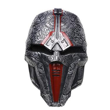 Imagem de Xcoser Sith Acólito Máscara Capacete Adereços para Fantasia Adulto Halloween Cosplay Atualizado, V.2 colorido, Adult