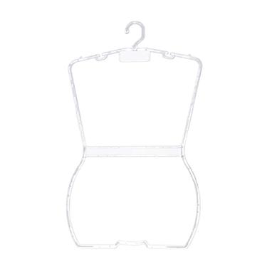 Imagem de Kit Cabide Silhueta Plus Size Transparente - 5 Unidades