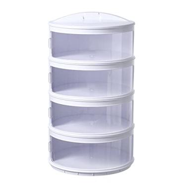 Imagem de Preservação do Calor Multicamadas,Cobertura Isolada para Alimentos, Isolamento Íntimo Eficaz, Cobertura Empilhável para Pratos, Cobertura para Pratos que Mantém os Alimentos Frescos(Four Floor)