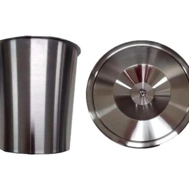 Imagem de Cesto Lixeira Pia Cozinha Embutir 5 L Inox 304