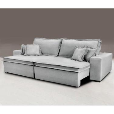 Imagem de Sofa Retrátil E Reclinável Com Molas Cama Inbox Premium 3,12M Tecido E