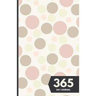 Imagem de 365 Day Journal: Unlined and Undated Daily Diary - 5.5in x 8.5in | Circle Patterns in Pastel Color Cover: A whole year of daily journal ideal gift for friends and family