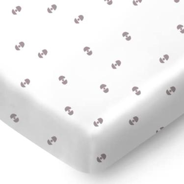 Imagem de Picolé e abóbora mini Lençóis de Berço | Pacote de algodão 100% orgânico para bebês e meninos | Ideal como colchão Graco Pack and Play, caneta de brincar, lençol de brinquedo | 1 pacote com mini lençol de berço, Geometric, Portable Crib Sheets