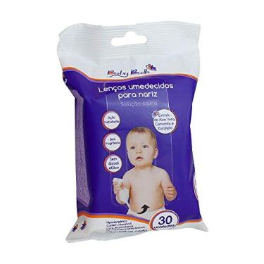 Imagem de Lenços Umedecidos Para Nariz (30 Unidades), Baby Bath, Lilás/Branco