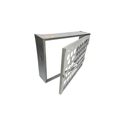 Imagem de Proteção Hidrômetro Tela Moeda Com Porta Cadeado 50x40cm