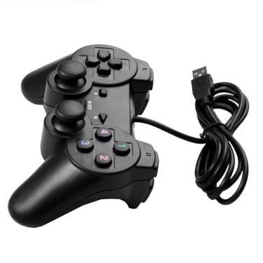 Wired Dual Vibration USB Gamepad, Joystick, Controlador de PC, Windows 7,  Windows 10, Não, Xbox 360, Acessórios para jogos - AliExpress